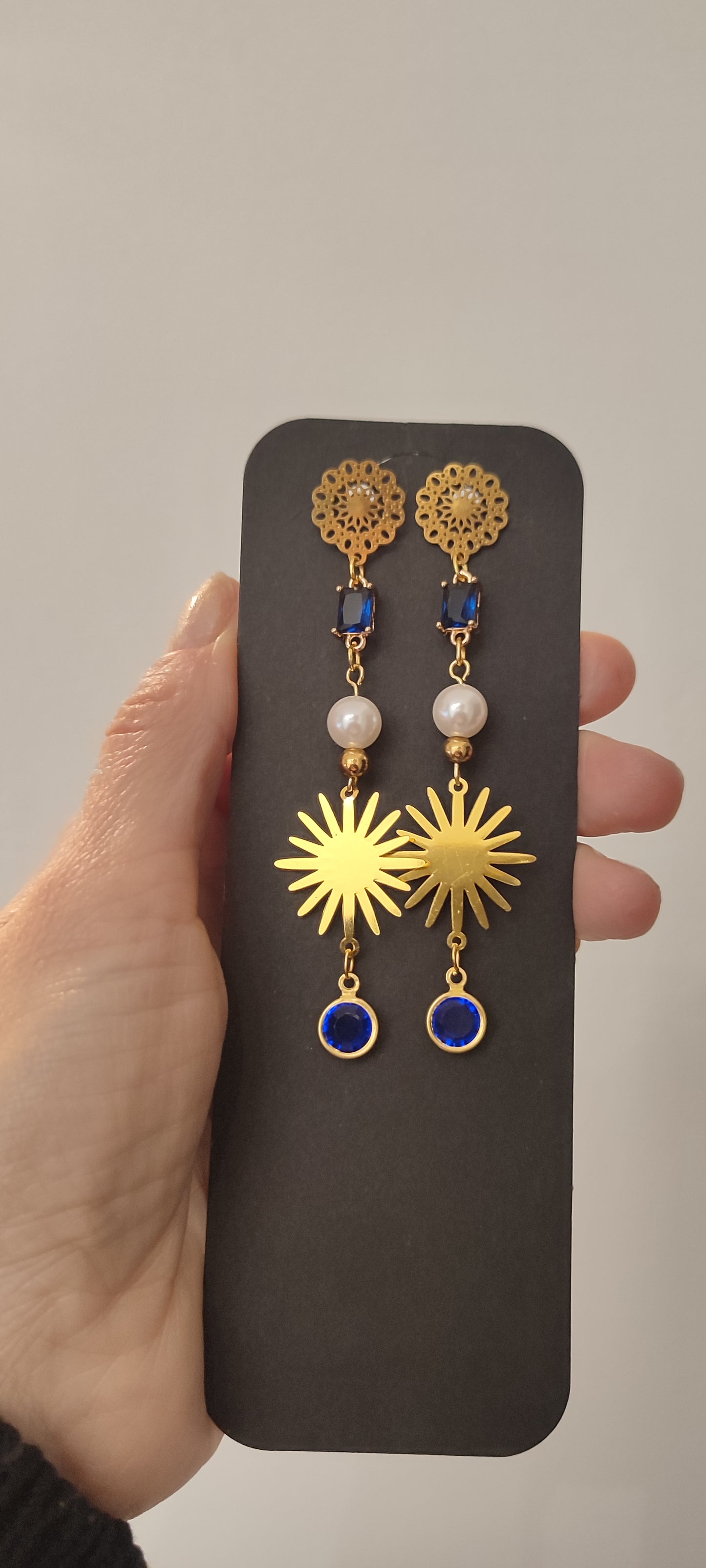 Boucles d'oreilles solaires