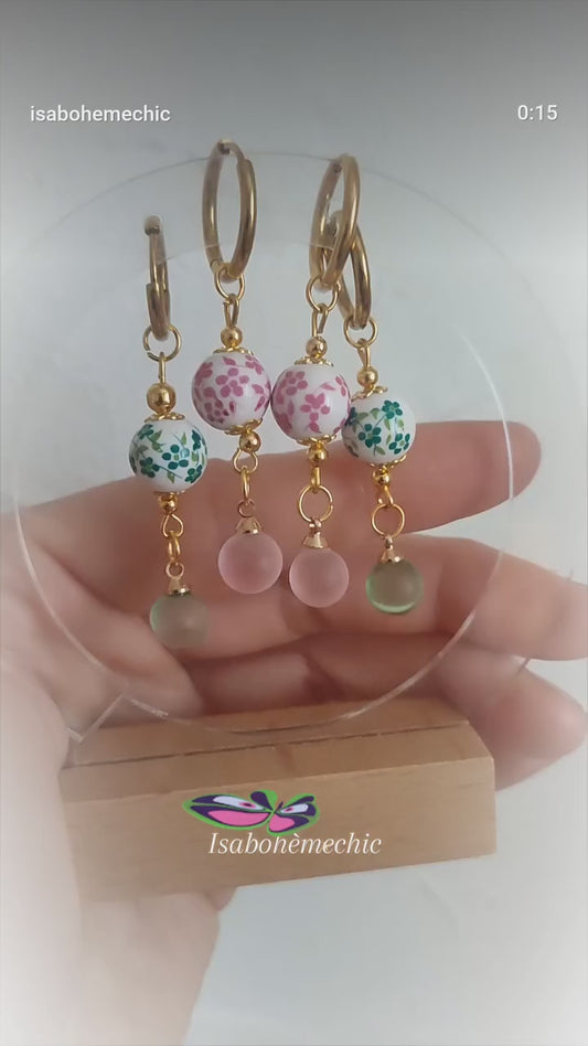 Boucles d'oreilles en céramique