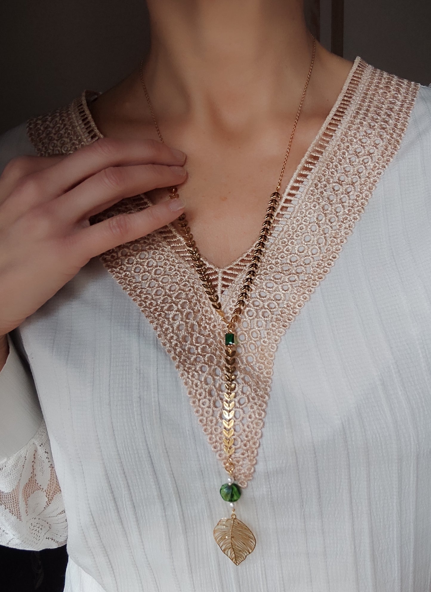 Collier sautoir bohème