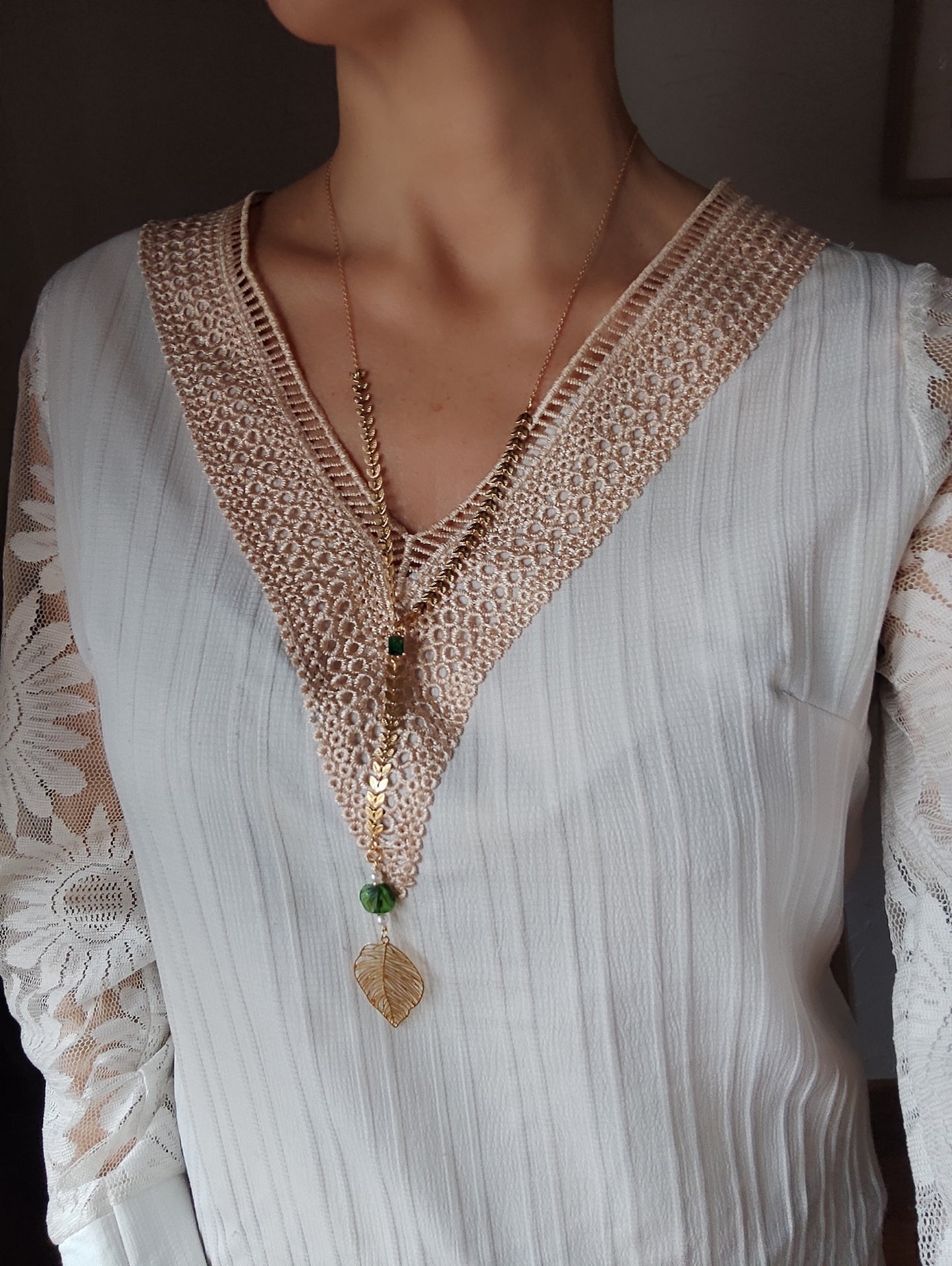 Collier sautoir bohème