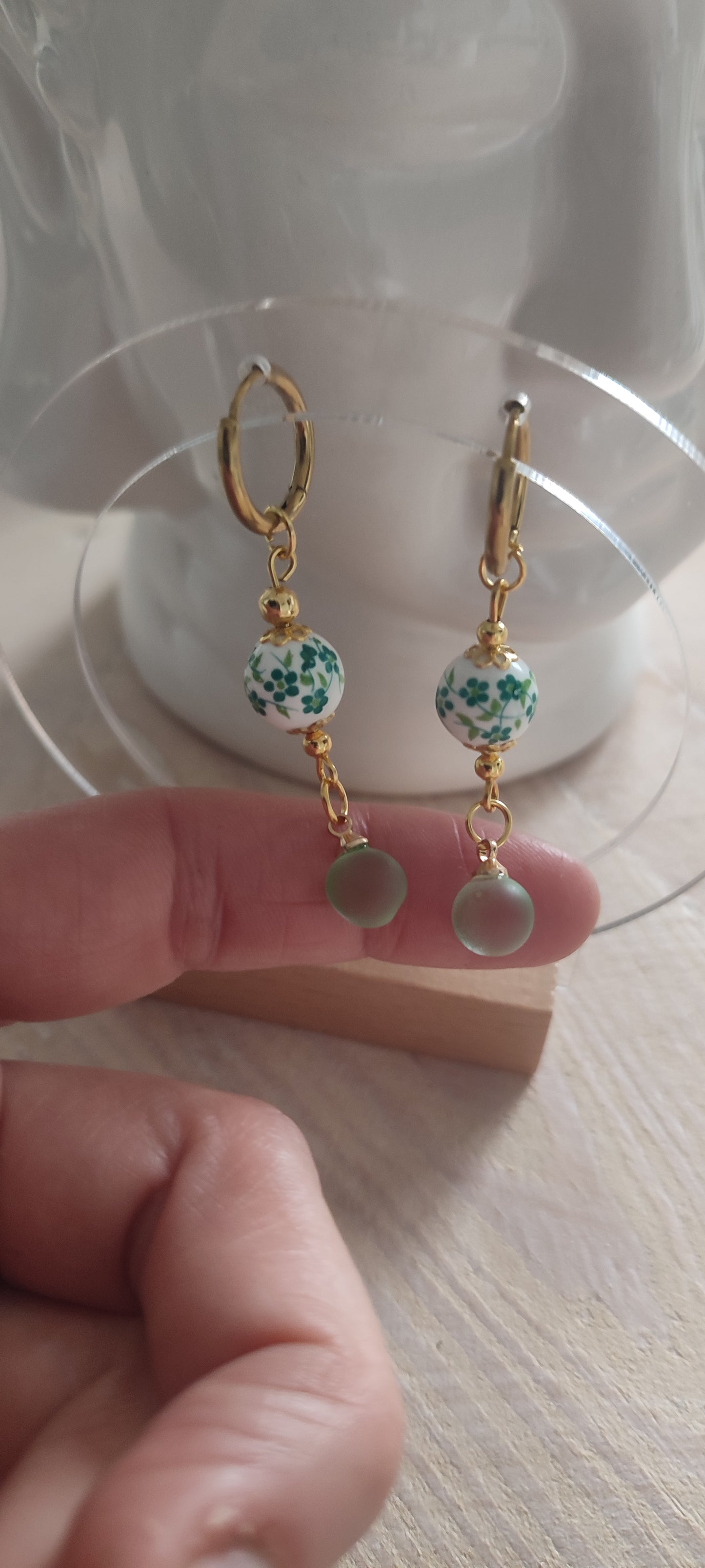 Boucles d'oreilles en céramique